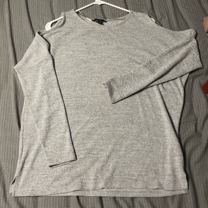 Cut out shoulder sweater